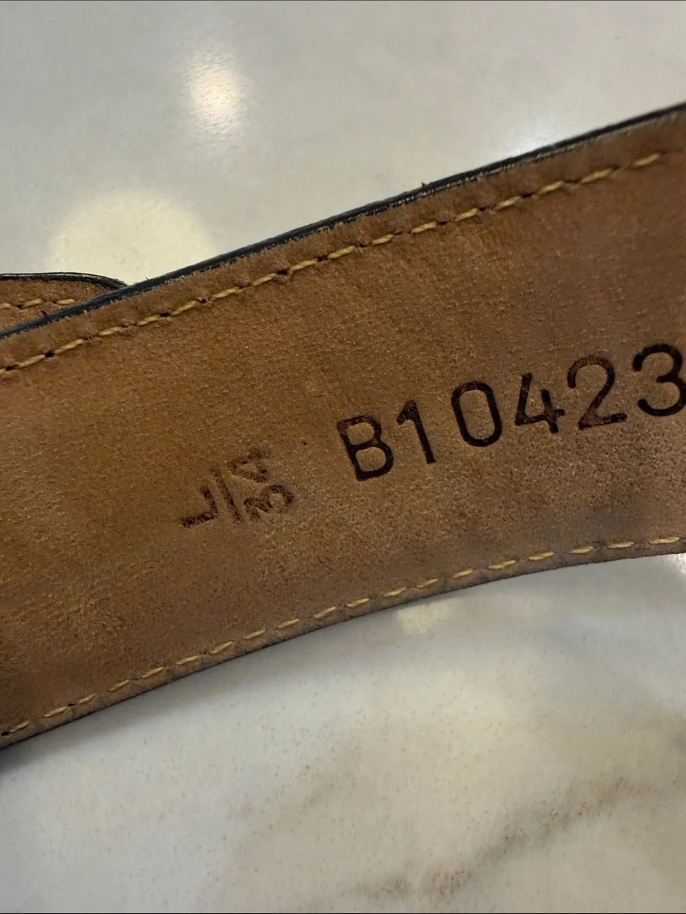 Brighton Womens Belt Black Croc Embossed Leather w Silver Barb Wire Buckle  L 34